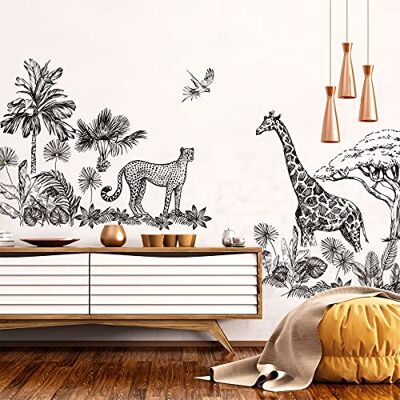 Ambiance Sticker Väggklistermärken för barn dekoration av babyrum väggklistermärken för barn väggklistermärken för husdjur väggklistermärken för gigantiska djur H135 x L120 cm Ambiance Sticker Väggklistermärken för barn dekoration av babyrum väggklistermärken för barn väggklistermärken för husdjur väggklistermärken för gigantiska djur H135 x L120 cm