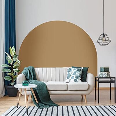 Ambiance Sticker Klistermärke sänghuvud båge väggdekaler stor halvcirkel tapet för vardagsrum och sovrumsdekoration B 58 x H 200 cm ljusbrun Ambiance Sticker Klistermärke sänghuvud båge väggdekaler stor halvcirkel tapet för vardagsrum och sovrumsdekoration B 58 x H 200 cm ljusbrun