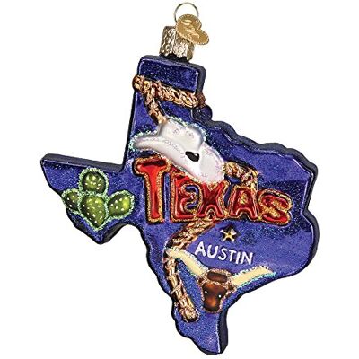 Old World Christmas Gammal värld julprydnader Texas 4.500 Blå, röd Old World Christmas Gammal värld julprydnader Texas 4.500 Blå, röd