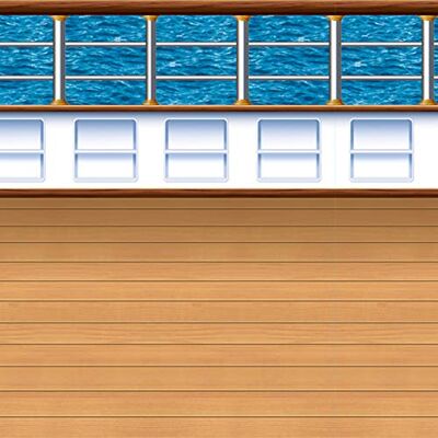 Beistle A Creation Cruise Ship Deck bakgrund flerfärgad Beistle A Creation Cruise Ship Deck bakgrund flerfärgad