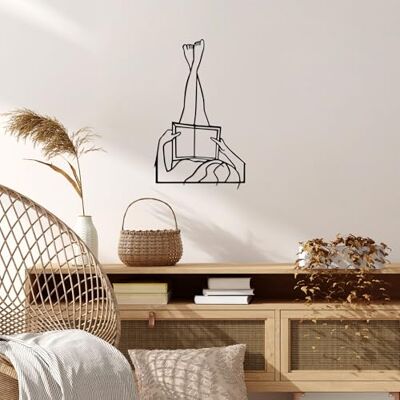Wallity Snygg svart dekorativ metallväggtillbehör, 42 x 69 cm 100% metall, 1,5 mm tjocklek perfekt för modern heminredning och unik väggkonst Wallity Snygg svart dekorativ metallväggtillbehör, 42 x 69 cm 100% metall, 1,5 mm tjocklek perfekt för modern heminredning och unik väggkonst