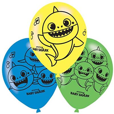 amscan Latex Balloons Baby Shark 11in amscan Latex Balloons Baby Shark 11in