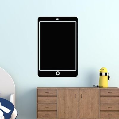 Ambiance Sticker Svart skiffer självhäftande raderbara väggdekaler smartphone-design H170 x L115 cm Ambiance Sticker Svart skiffer självhäftande raderbara väggdekaler smartphone-design H170 x L115 cm