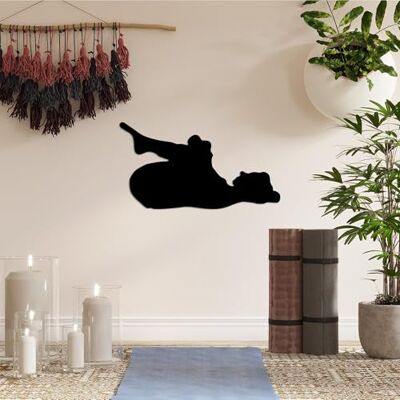 Wallity Snygg svart dekorativ metallväggtillbehör, 60 x 33 cm 100% metall, 1,5 mm tjocklek perfekt för modern heminredning och unik väggkonst Wallity Snygg svart dekorativ metallväggtillbehör, 60 x 33 cm 100% metall, 1,5 mm tjocklek perfekt för modern heminredning och unik väggkonst