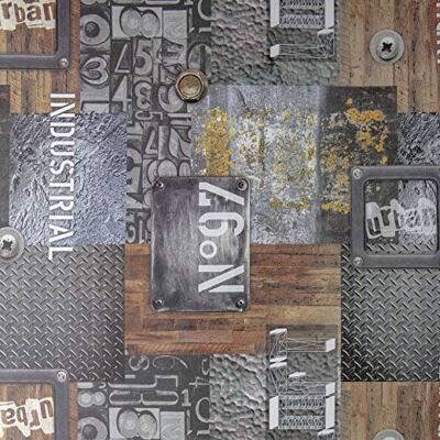 Venilia Självhäftande film Grage Industriellt utseende, träutseende, metalloptik 45 cm x 2 m, tjocklek 95μ självhäftande möbelfolie, dekorativ film, tapet, köksfolie PVC utan ftalater Venilia Självhäftande film Grage Industriellt utseende, träutseende, metalloptik 45 cm x 2 m, tjocklek 95μ självhäftande möbelfolie, dekorativ film, tapet, köksfolie PVC utan ftalater