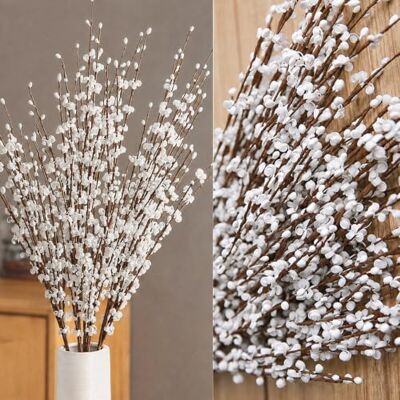 Wootkey 5 st 76 cm långa jasmin konstgjorda blommor fuskbär falsk blomma för jul nyår gör-det-själv blommig konst växt hem kontor fest dekoration (vit) Wootkey 5 st 76 cm långa jasmin konstgjorda blommor fuskbär falsk blomma för jul nyår gör-det-själv blommig konst växt hem kontor fest dekoration (vit)
