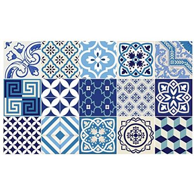 Ambiance Sticker Karo-cement väggtatuering – azlejos – 20 x 20 cm – 15 delar Ambiance Sticker Karo-cement väggtatuering – azlejos – 20 x 20 cm – 15 delar
