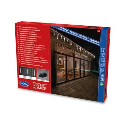 Konstsmide Ljusgardin-istapp utomhus 24 V EEK: G (A – G) 96 LED varmvit Konstsmide Ljusgardin-istapp utomhus 24 V EEK: G (A – G) 96 LED varmvit