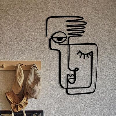 Wallity Snygg svart dekorativ metallväggtillbehör, 36 x 55 cm 100% metall, 1,2 mm tjocklek perfekt för modern heminredning och unik väggkonst Wallity Snygg svart dekorativ metallväggtillbehör, 36 x 55 cm 100% metall, 1,2 mm tjocklek perfekt för modern heminredning och unik väggkonst