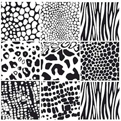 PLAGE Självhäftande dekoration 191005 9 CARRES Deco-Black & vit, självhäftande textil, svart och vit, 30 x 30 cm PLAGE Självhäftande dekoration 191005 9 CARRES Deco-Black & vit, självhäftande textil, svart och vit, 30 x 30 cm
