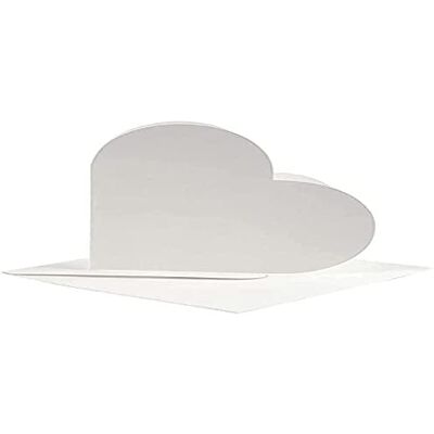 Creativ 23760 Skapa hantverk – hjärtformade kort off-white 10pk Creativ 23760 Skapa hantverk – hjärtformade kort off-white 10pk