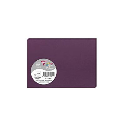 Clairefontaine 11321C – ett paket med 25 kort pollen 11 x 15,5 cm 210 g, cassis Clairefontaine 11321C – ett paket med 25 kort pollen 11 x 15,5 cm 210 g, cassis