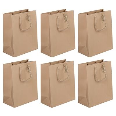Clairefontaine 28800-2Cpack ett paket med 6 kraftpresentpåsar stor storlek 26,5 x 14 x 33 cm 210 g Kraft presentförpackning, perfekt för: bok, brädspel, pussel, mat Clairefontaine 28800-2Cpack ett paket med 6 kraftpresentpåsar stor storlek 26,5 x 14 x 33 cm 210 g Kraft presentförpackning, perfekt för: bok, brädspel, pussel, mat