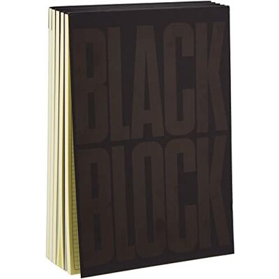 Exacompta CARNET BLACK BLOCK 29,7 x 21 cm gul kvartspapper 5X5-70 tuppar Exacompta CARNET BLACK BLOCK 29,7 x 21 cm gul kvartspapper 5X5-70 tuppar