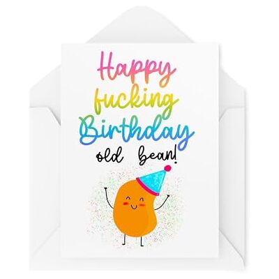 Tongue in Peach Roliga födelsedagskort Happy F*cking Birthday Old Bean roliga kort födelsedagskort för vänner och familj CBH1882 Tongue in Peach Roliga födelsedagskort Happy F*cking Birthday Old Bean roliga kort födelsedagskort för vänner och familj CBH1882