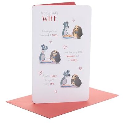 UK Greetings UK hälsningar fru födelsedagskort – söt Disney födelsedagskort för henne – dam och Lufsen födelsedagskort till fru, beige, 25 x 15,8 x 0,7 cm; 30 gram UK Greetings UK hälsningar fru födelsedagskort – söt Disney födelsedagskort för henne – dam och Lufsen födelsedagskort till fru, beige, 25 x 15,8 x 0,7 cm; 30 gram