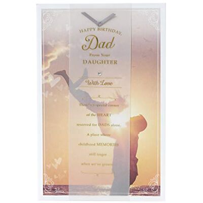 UK Greetings Pappa från dotter födelsedagskort pappas födelsedagskort Sentimentalt meddelande inuti UK Greetings Pappa från dotter födelsedagskort pappas födelsedagskort Sentimentalt meddelande inuti