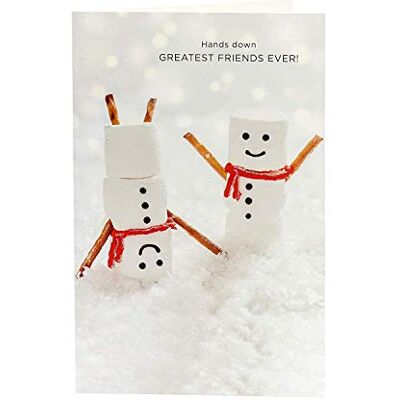 UK Greetings Specialvän julkort Vän, söta snögubbar UK Greetings Specialvän julkort Vän, söta snögubbar