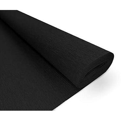 Interdruk Crepe Papper Premium 160 g/m2 för Florister och Konstprojekt 120 Svart Interdruk Crepe Papper Premium 160 g/m2 för Florister och Konstprojekt 120 Svart