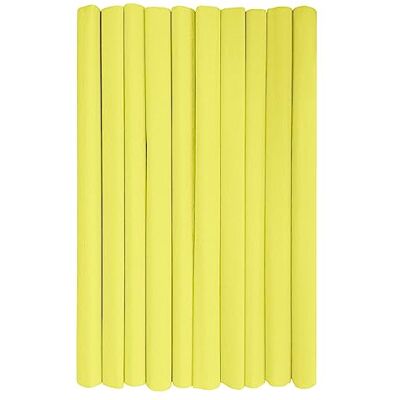 Interdruk – Crêpepapper Rullar för Barns DIY och Dekorationer Paket med 10 rullar (50 cm x 200 cm, 28 g/m2) – 03 citron Interdruk – Crêpepapper Rullar för Barns DIY och Dekorationer Paket med 10 rullar (50 cm x 200 cm, 28 g/m2) – 03 citron