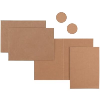 florence by mills Florence Kraft-kort och kuvert – 50 st – A6 – inbjudningskort – kortuppsättning, kuvert och klistermärken för födelsedag och bröllop florence by mills Florence Kraft-kort och kuvert – 50 st – A6 – inbjudningskort – kortuppsättning, kuvert och klistermärken för födelsedag och bröllop