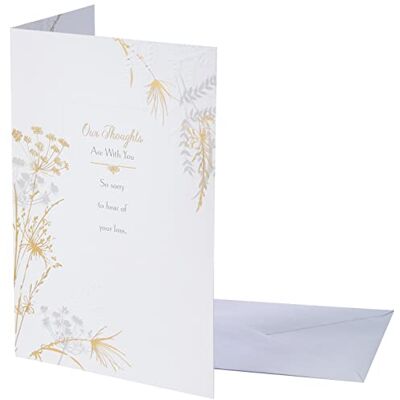 Hallmark sympatikort modern blommig design Hallmark sympatikort modern blommig design