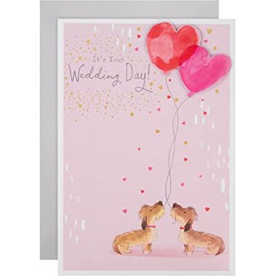 Hallmark bröllopsdagskort söt hunddesign Hallmark bröllopsdagskort söt hunddesign