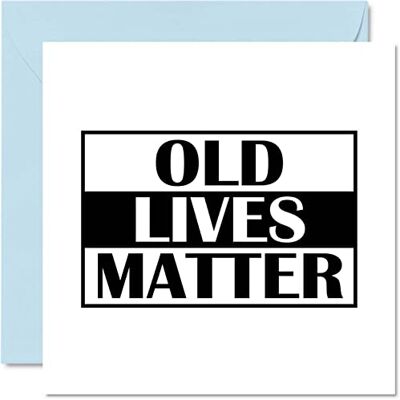 Stuff4 40:e 50:e 60:e 70:e födelsedagskort roligt – Old Lives Matter – Oldi-kort för henne eller honom, 145 mm födelsedagskort, pappa mamma mormor farfar nanny jul fars dag Stuff4 40:e 50:e 60:e 70:e födelsedagskort roligt – Old Lives Matter – Oldi-kort för henne eller honom, 145 mm födelsedagskort, pappa mamma mormor farfar nanny jul fars dag