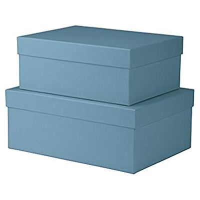 Rössler Papper 13491453150 – S.O.H.O. Boxline 2 kartonger, rektangulär, denim Rössler Papper 13491453150 – S.O.H.O. Boxline 2 kartonger, rektangulär, denim