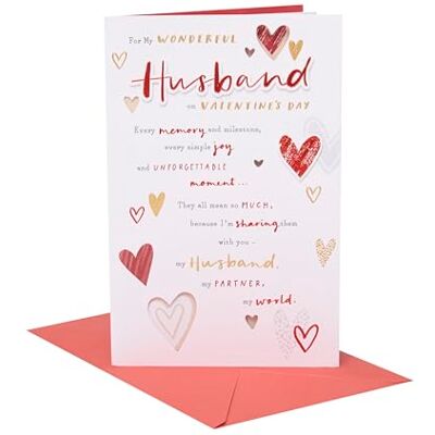 UK Greetings alla hjärtans dag-kort för make – modern design UK Greetings alla hjärtans dag-kort för make – modern design
