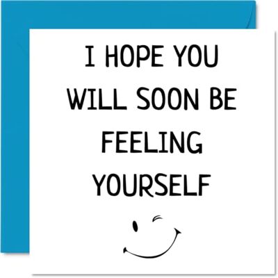 Stuff4 Roliga 'Get Well Soon' kort för män – må bra kort för kvinnor, snabbt återhämtningskort, 145 mm x 145 mm skämt humor bli bra gratulationskort till bästa vän bror syster arbetskollega Stuff4 Roliga 'Get Well Soon' kort för män – må bra kort för kvinnor, snabbt återhämtningskort, 145 mm x 145 mm skämt humor bli bra gratulationskort till bästa vän bror syster arbetskollega