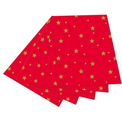 folia 5820 – Fotokartong röd med gyllene stjärnor, 50 x 70 cm, 10 ark, tryckta på båda sidor – för pyssel och kreativa mönster av kort, fönsterbilder och för scrapbooking folia 5820 – Fotokartong röd med gyllene stjärnor, 50 x 70 cm, 10 ark, tryckta på båda sidor – för pyssel och kreativa mönster av kort, fönsterbilder och för scrapbooking