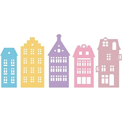 MISS KUTY ZAG fin stansning andra hus 5u för att skära papper, kartong, EVA-gummi och aluminiumfolie för kort-, scrapbooking- och hantverksprojekt MISS KUTY ZAG fin stansning andra hus 5u för att skära papper, kartong, EVA-gummi och aluminiumfolie för kort-, scrapbooking- och hantverksprojekt
