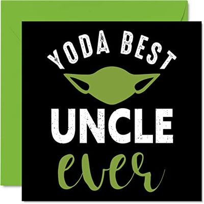 Stuff4 Roliga födelsedagskort till farbror – Yoda Best – Skämt Grattis på födelsedagskort till farbror från brorson, 'Banter Uncle' födelsedagspresenter, 145 mm x 145 mm födelsedagskort present till farbror Stuff4 Roliga födelsedagskort till farbror – Yoda Best – Skämt Grattis på födelsedagskort till farbror från brorson, 'Banter Uncle' födelsedagspresenter, 145 mm x 145 mm födelsedagskort present till farbror