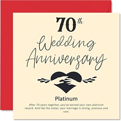Stuff4 70-årsjubileumskort för make fru pojkvän flickvän – 70-årsjubileum – platina bröllopsdagskort för kvinnor män henne honom, 145 mm x 145 mm gratulationskort för fästmö fästmö Stuff4 70-årsjubileumskort för make fru pojkvän flickvän – 70-årsjubileum – platina bröllopsdagskort för kvinnor män henne honom, 145 mm x 145 mm gratulationskort för fästmö fästmö