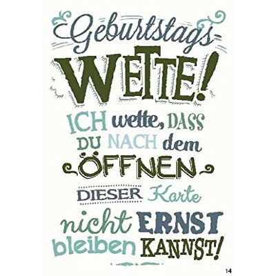 Depesche Gratulationskort (neutral), ovanligt födelsedagskort med musik, ordspråk och rörliga element, inklusive kuvert, 14,8 x 21 cm Depesche Gratulationskort (neutral), ovanligt födelsedagskort med musik, ordspråk och rörliga element, inklusive kuvert, 14,8 x 21 cm
