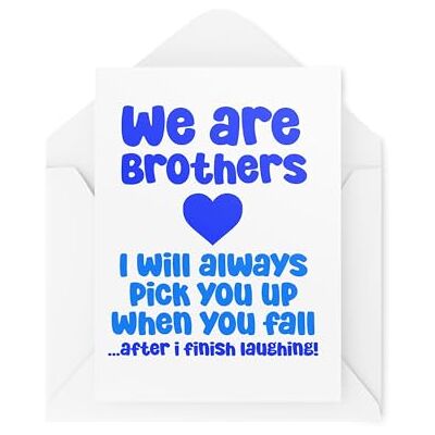 Tongue in Peach Cards for Brothers – roliga brother-kort – födelsedagskort till bror – roliga kort för syskon – CBH1989 Tongue in Peach Cards for Brothers – roliga brother-kort – födelsedagskort till bror – roliga kort för syskon – CBH1989
