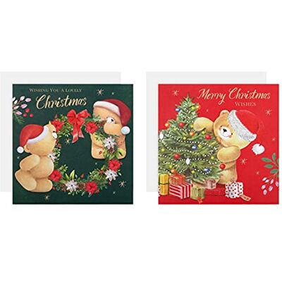 Hallmark Välgörenhet Julkort Paket med 16 i 2 Festliga Forever Friends Designs Hallmark Välgörenhet Julkort Paket med 16 i 2 Festliga Forever Friends Designs