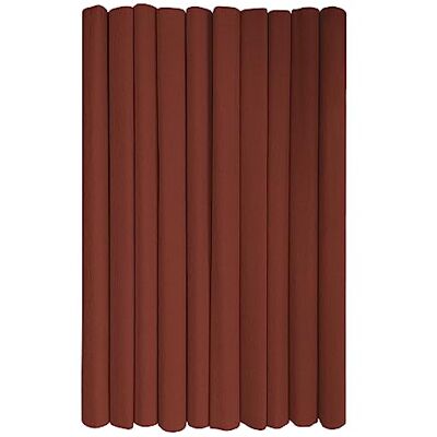 Interdruk – Crêpepapper Rullar för Barns DIY och Dekorationer Paket med 10 rullar (50 cm x 200 cm, 28 g/m2) – 27 brun Interdruk – Crêpepapper Rullar för Barns DIY och Dekorationer Paket med 10 rullar (50 cm x 200 cm, 28 g/m2) – 27 brun