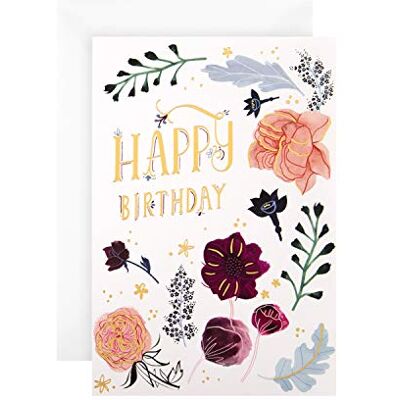 Hallmark födelsedagskort Blommig "good mail" design Hallmark födelsedagskort Blommig "good mail" design