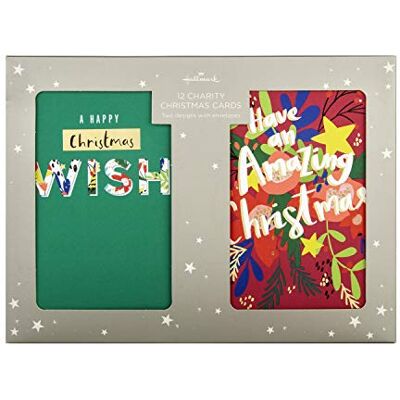 Hallmark välgörenhet julkort 12 kort i 2 moderna designer Hallmark välgörenhet julkort 12 kort i 2 moderna designer