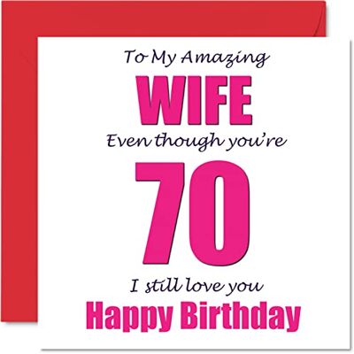 Stuff4 Roliga 70:e födelsedagskort för fru – 70 I Still Love You – grattis på födelsedagskort för fru från make partner, sjuttio sjutionde fru banter födelsedagspresenter, 145 mm x 145 mm skämt humor gratulationskort Stuff4 Roliga 70:e födelsedagskort för fru – 70 I Still Love You – grattis på födelsedagskort för fru från make partner, sjuttio sjutionde fru banter födelsedagspresenter, 145 mm x 145 mm skämt humor gratulationskort