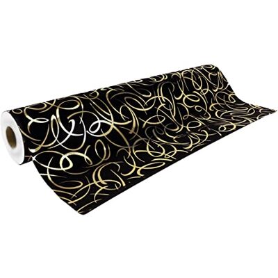 Clairefontaine 211954C Une Bobine De Papier Cadeau Papier Premium 80g Format : 50x0,70m Motif : Arabesques Or/Noir, Géométrique Emballage Cadeau, Idéal Pour Les Emballages Professionnels Clairefontaine 211954C Une Bobine De Papier Cadeau Papier Premium 80g Format : 50x0,70m Motif : Arabesques Or/Noir, Géométrique Emballage Cadeau, Idéal Pour Les Emballages Professionnels