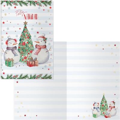 DOHE Jul gratulationskort Pack 6 enheter Storlek: 11,5x17 cm (stängd) Inkluderar kuvert för att lagra kortet Snowman-modell DOHE Jul gratulationskort Pack 6 enheter Storlek: 11,5x17 cm (stängd) Inkluderar kuvert för att lagra kortet Snowman-modell
