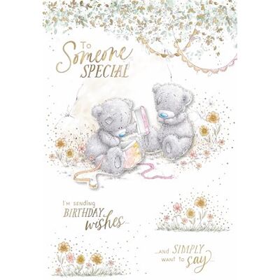 Me To You Tatty Teddy Someone Special Handmade Lyxig födelsedagskort 6 x 9 ins – officiell samling Me To You Tatty Teddy Someone Special Handmade Lyxig födelsedagskort 6 x 9 ins – officiell samling