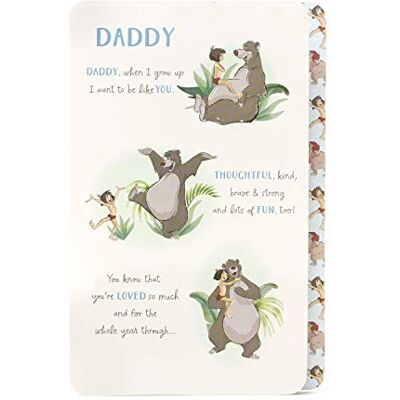 UK Greetings Födelsedagskort för far, djungelbok, födelsedagskort för honom, Disney födelsedagskort UK Greetings Födelsedagskort för far, djungelbok, födelsedagskort för honom, Disney födelsedagskort