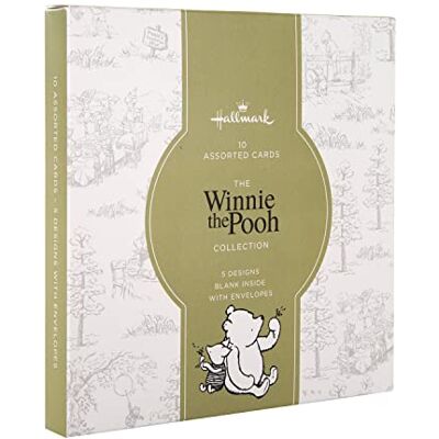 Hallmark blandade kort – multipack med 10 i 5 Disneys Nalle Puh Designs Hallmark blandade kort – multipack med 10 i 5 Disneys Nalle Puh Designs