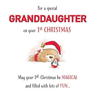 Piccadilly Greetings Söta julkort barnbarn 1 st jul 7 x 5 tum Piccadilly Greetings Söta julkort barnbarn 1 st jul 7 x 5 tum