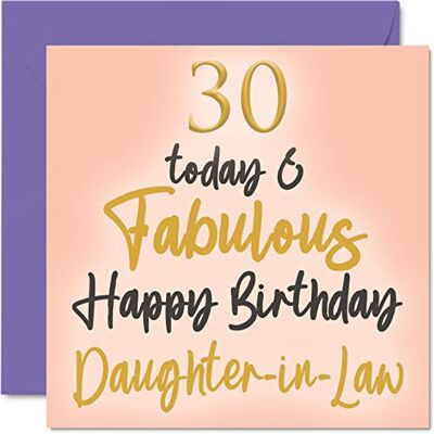 Stuff4 Fantastiska 30-årsfödelsedagskort för svärdotter – 30 idag & fantastiskt – grattis på födelsedagskort för svärdotter från mamma pappa, 145 mm härlig gratulationskort present Stuff4 Fantastiska 30-årsfödelsedagskort för svärdotter – 30 idag & fantastiskt – grattis på födelsedagskort för svärdotter från mamma pappa, 145 mm härlig gratulationskort present