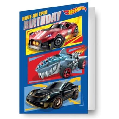 Danilo Promotions LTD Hot Wheels födelsedagskort 3D-effekt linsformad ett fantastiskt kort för alla tillfällen Danilo Promotions LTD Hot Wheels födelsedagskort 3D-effekt linsformad ett fantastiskt kort för alla tillfällen